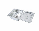 سینک ظرفشویی 50 * 80 توکار با عمق 21