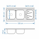 الگو برش سینک sa05 نگین الماس