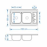 سینک نگین الماس SA08 روکار