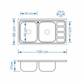 سینک نگین الماس SA09 روکار