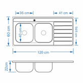 الگو برش سینک 49 نگین الماس