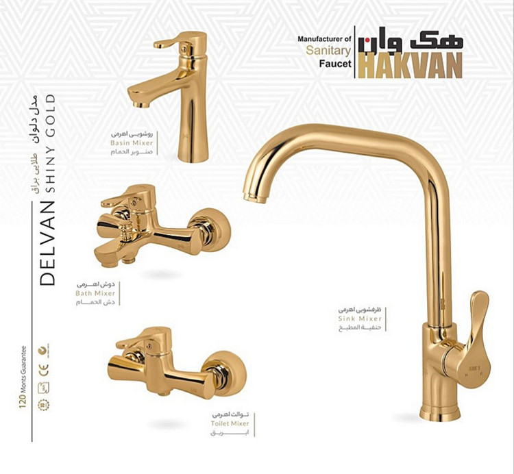 ست شیرالات طلایی دلوان هک وان