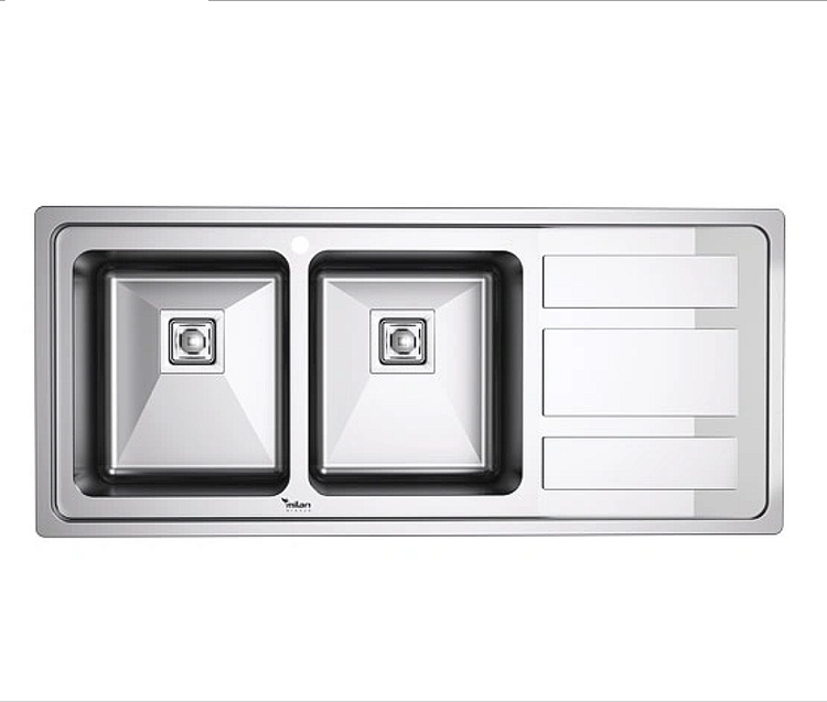 سینک ۹۰۱۰ توکار استیل میلان